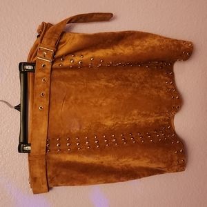 Plus size Cooper brown skirt